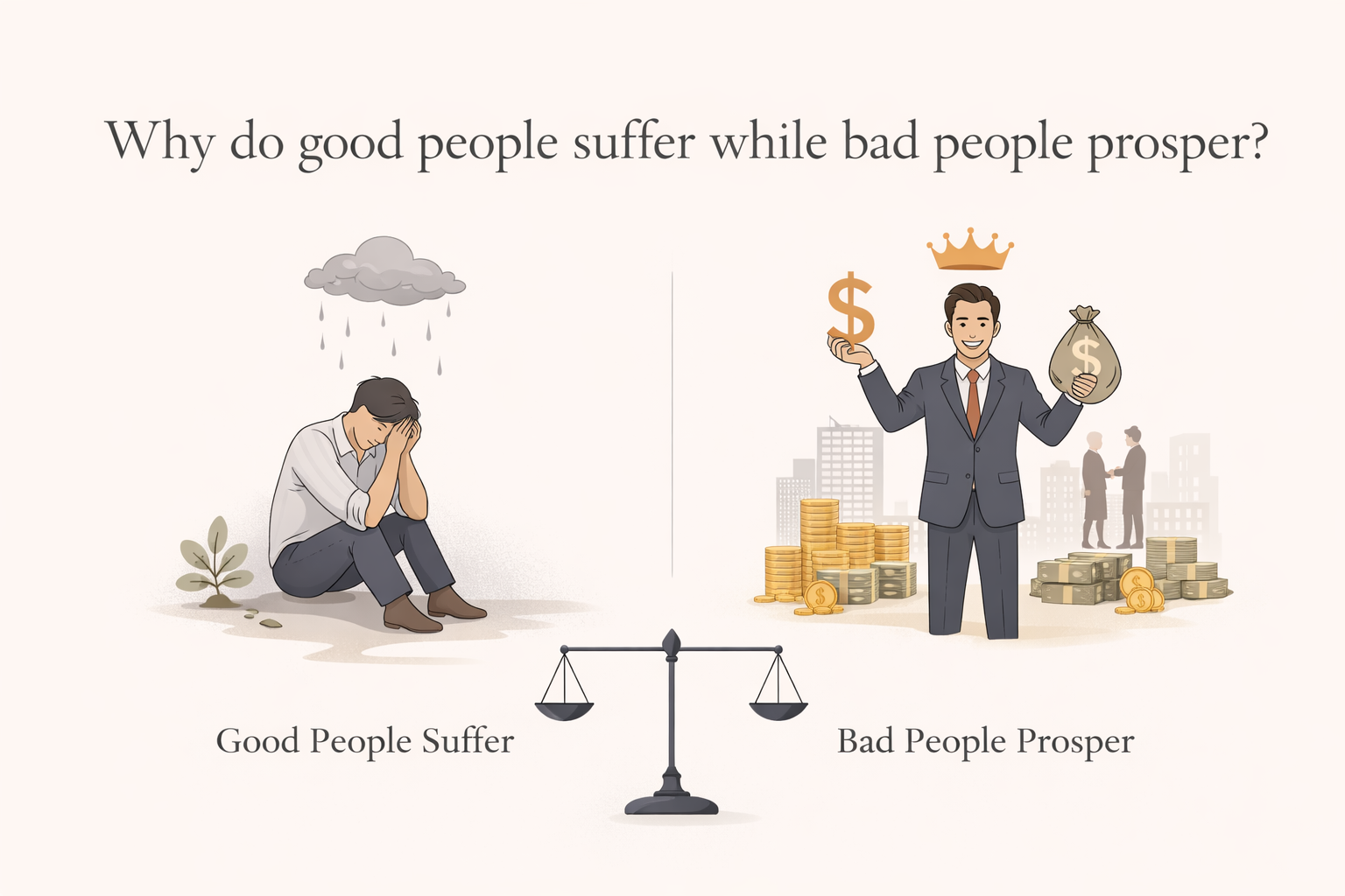 Why Do Good People Suffer While Bad People Prosper? - SANSANI